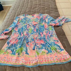 Lilly Pulitzer Marilina Tunic -size XL